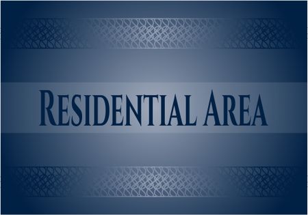 Residential Area colorful banner