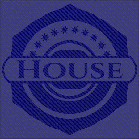 House with jean texture