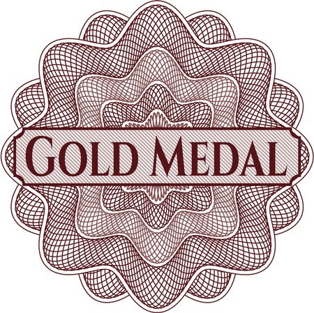 Gold Medal inside a money style rosette
