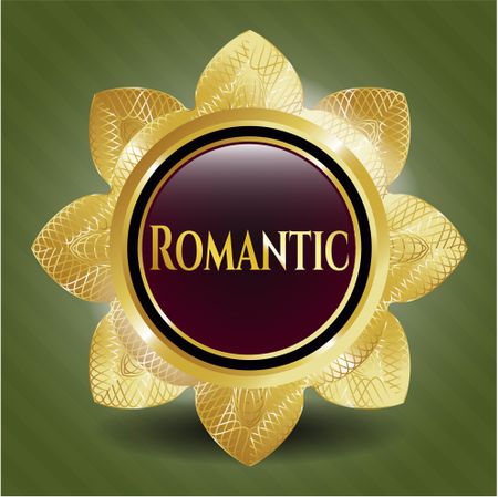 Romantic shiny emblem