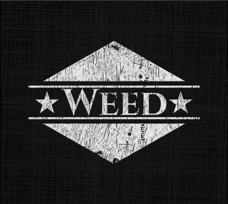 Weed chalk emblem