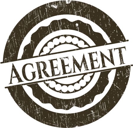 Agreement grunge seal