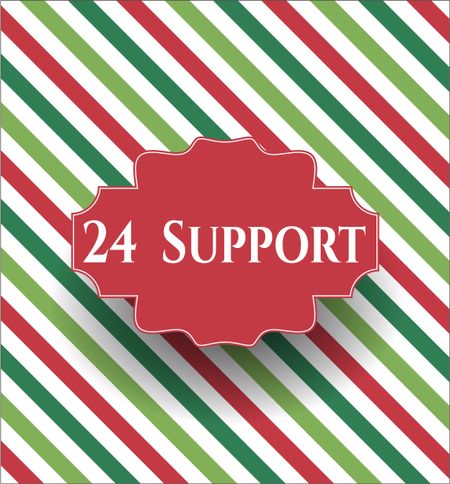 24 Support poster or banner