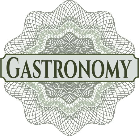 Gastronomy abstract linear rosette