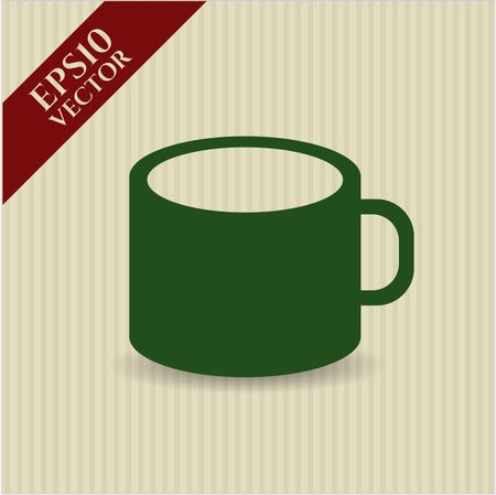 coffee cup icon vector symbol flat eps jpg app web concept