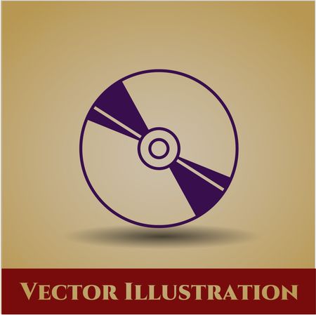 cd or dvd disc icon vector symbol flat eps jpg app
