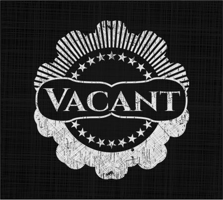 Vacant chalkboard emblem