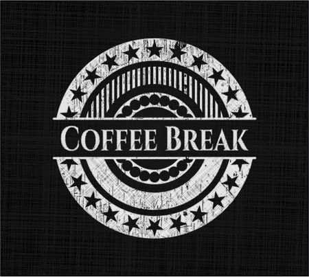 Coffee Break chalkboard emblem