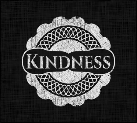 Kindness with chalkboard texture