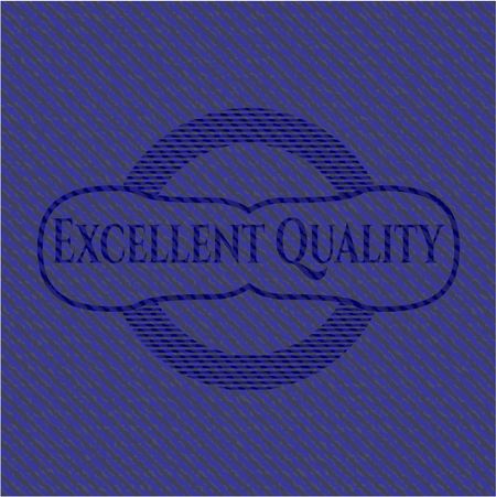Excellent Quality emblem with denim high quality background