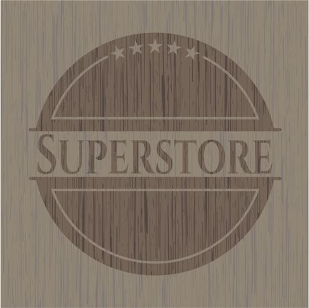 Superstore vintage wood emblem