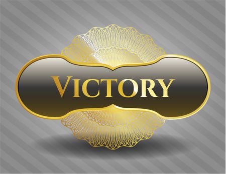 Victory gold shiny emblem