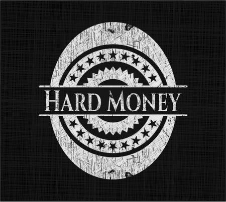 Hard Money chalkboard emblem