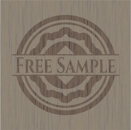 Free Sample wood emblem. Retro