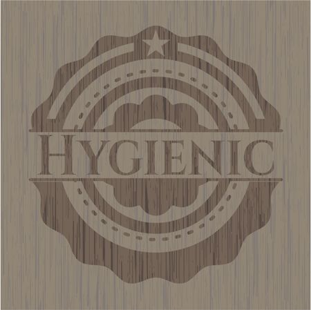 Hygienic wood emblem. Vintage.