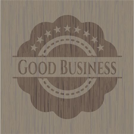 Good Business wood emblem