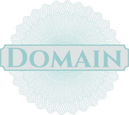 Domain inside a money style rosette