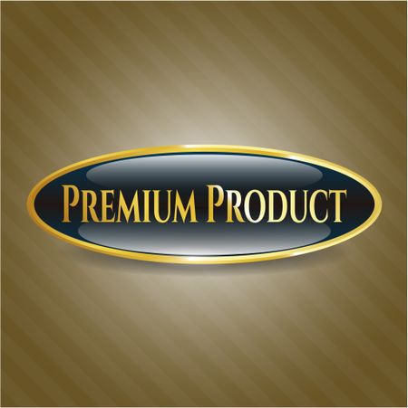 Premium Product gold emblem