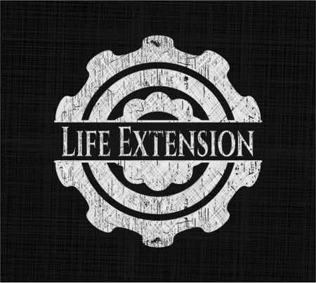 Life Extension on chalkboard