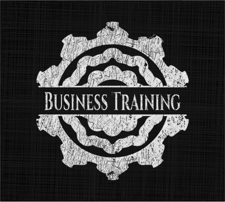 Business Training written on a chalkboard