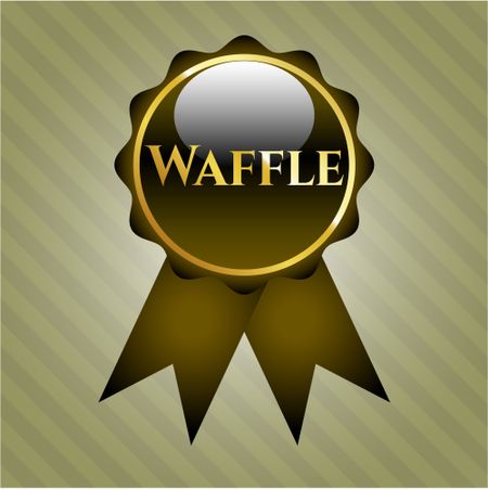 Waffle golden emblem