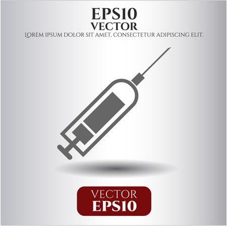 syringe icon vector symbol flat eps jpg app web concept website