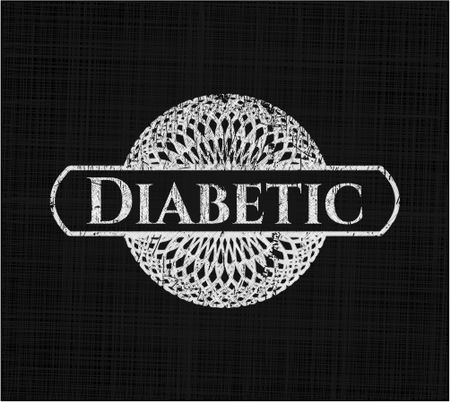 Diabetic written on a chalkboard