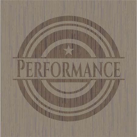 Performance wood emblem. Retro