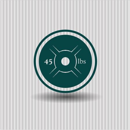 Weightlifting or powerlifting plate (45 lbs) icon, Weightlifting or powerlifting plate (45 lbs) icon vector, Weightlifting or powerlifting plate (45 lbs) icon symbol