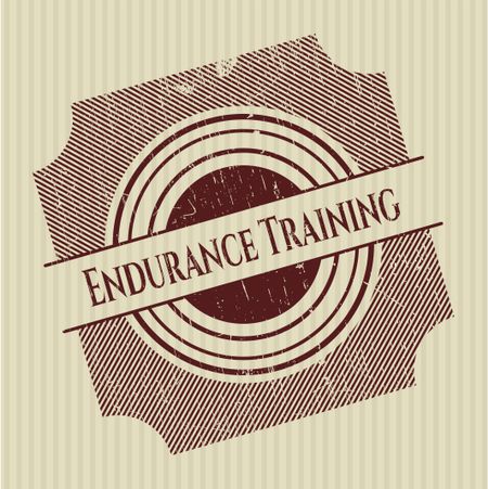 Endurance Training rubber grunge texture seal