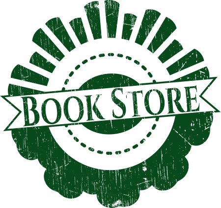 Book Store rubber grunge texture stamp