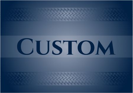 Custom banner or poster