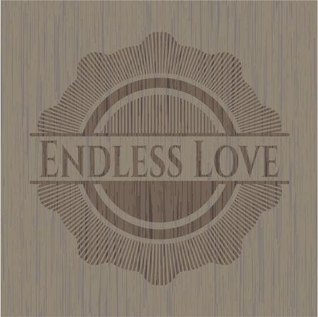 Endless Love retro wood emblem