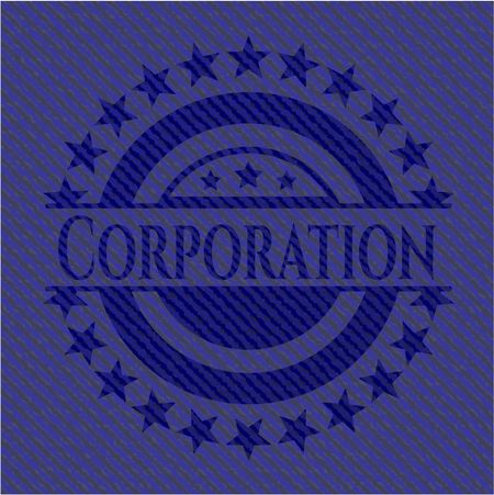Corporation with denim texture