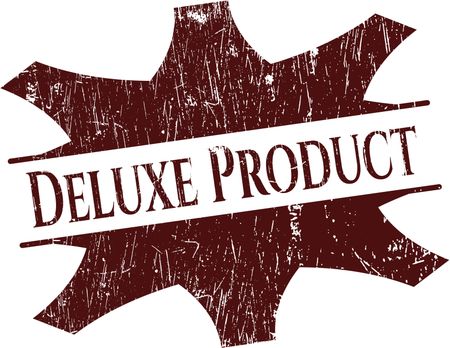 Deluxe Product rubber stamp with grunge texture