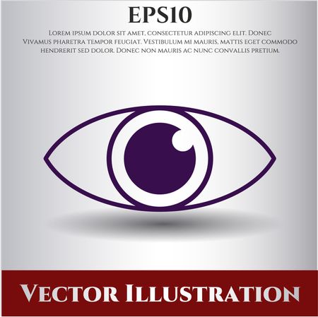 eye icon vector symbol flat eps jpg app web concept website