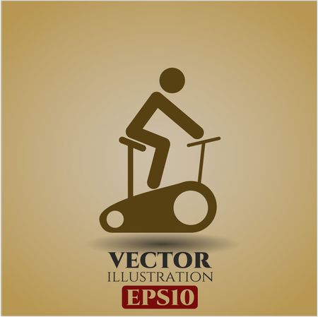 stationary bike icon vector symbol flat eps jpg app
