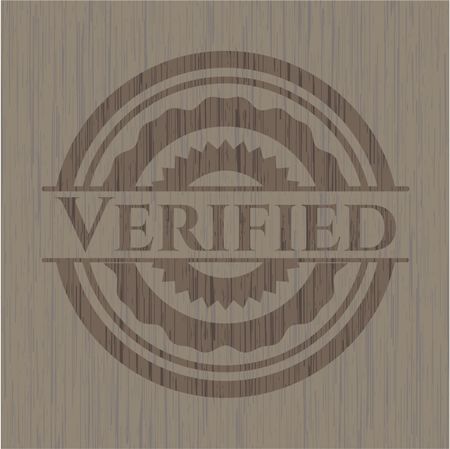 Verified realistic wooden emblem
