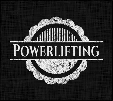 Powerlifting on blackboard