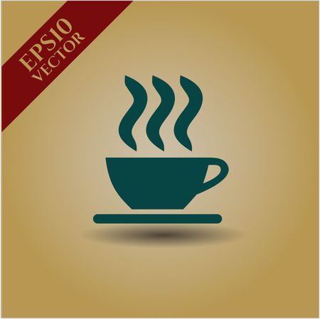 coffee cup icon vector symbol flat eps jpg app web concept