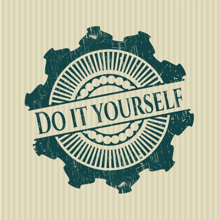 Do it yourself rubber grunge texture stamp