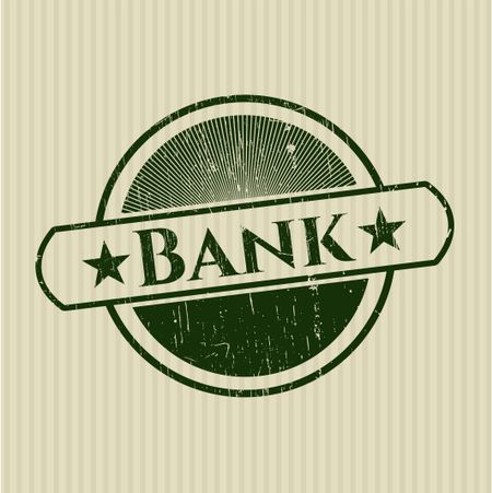 Bank rubber stamp