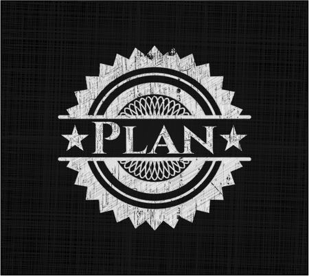 Plan chalkboard emblem