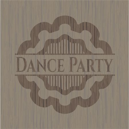 Dance Party wooden emblem