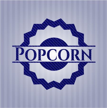 Popcorn with denim texture