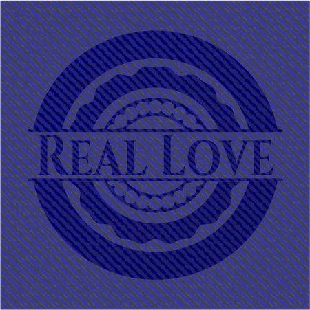Real Love with denim texture