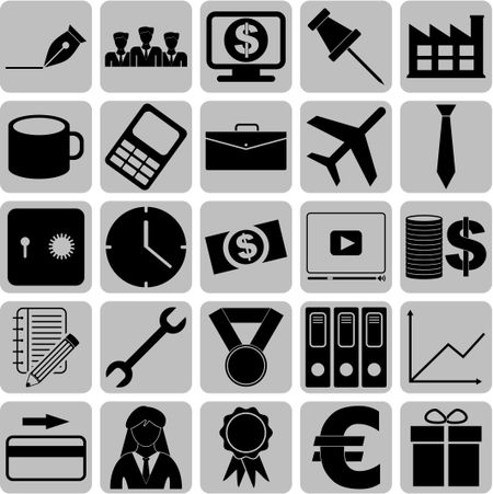 25 icon set. business Icons. Set of web Icons.