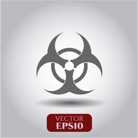 Biohazard icon vector symbol flat eps jpg app web concept