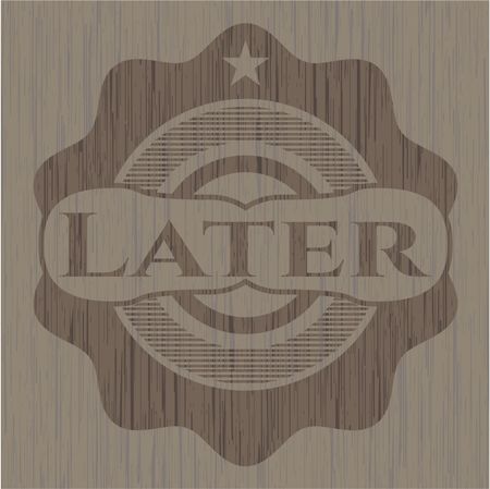 Later retro wooden emblem