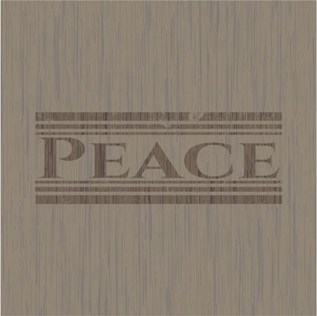 Peace wood emblem